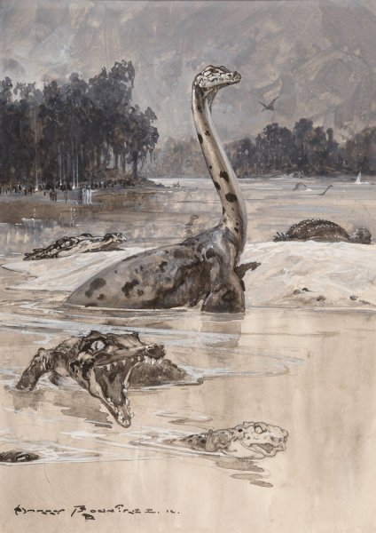 The Lost World  by Harry Rountree - Hand-Painted Oil Painting Reproduction