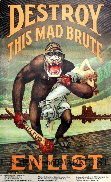 Destroy this mad brute  by Harry Ryle Hopps - Hand-Painted Oil Painting Reproduction