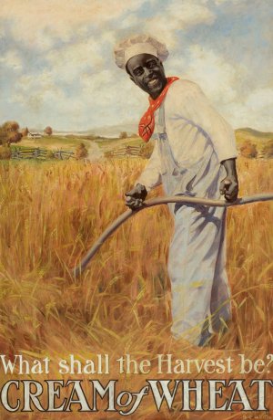 What Shall the Harvest Be, Cream of Wheat ad illustration by Harry S. Benton Oil Painting