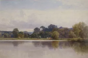 By a River by Harry Sutton Palmer Oil Painting