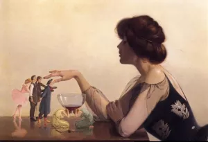 The Dregs by Harry Watrous Oil Painting