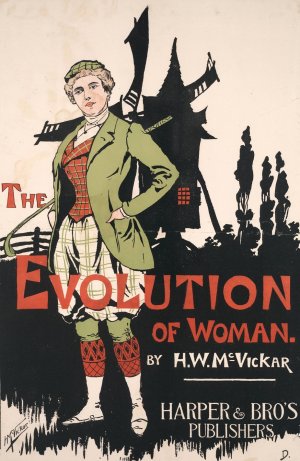 The Evolution of woman by Harry Whitney Mcvickar Oil Painting
