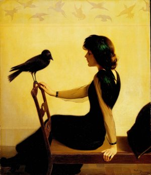 The Chatterers Oil painting by Harry Willson Watrous