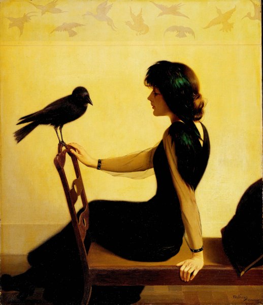 The Chatterers  by Harry Willson Watrous - Hand-Painted Oil Painting Reproduction