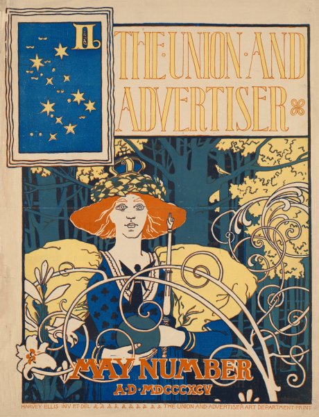 The Union and Advertiser, May Number  by Harvey Ellis - Hand-Painted Oil Painting Reproduction