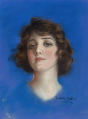 Brunette Beauty by Haskell Coffin Oil Painting