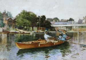 A Boating Party on the Thames at Cookham