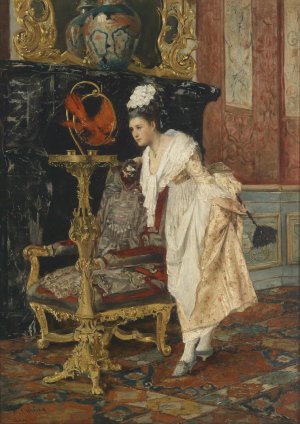 Der Papagei by Hedwig Oehring Oil Painting