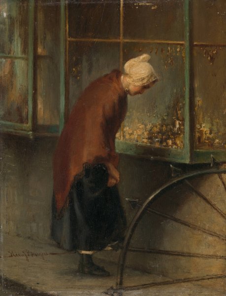 The orphan girl  by Hein Burgers - Hand-Painted Oil Painting Reproduction