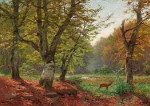 Waldsee by Heinrich Bohmer Oil Painting