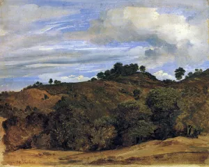 Landscape Near Olevano: La Serpentara by Heinrich Carl Reinhold - Oil Painting Reproduction