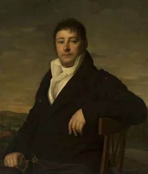 Portrait of Valentin Hellmann Oil painting by Heinrich Christoph Kolbe