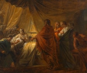 Antiochus und Stratonice und der Arzt Erasistratos by Heinrich Friedrich Fuger Oil Painting