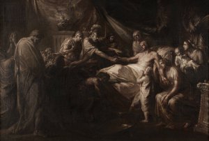 Der Tod des Germanicus by Heinrich Friedrich Fuger Oil Painting