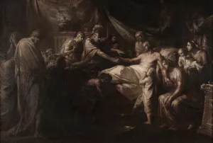 Der Tod des Germanicus by Heinrich Friedrich Fuger Oil Painting