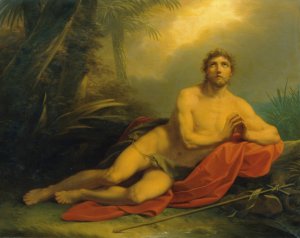 John in the Desert by Heinrich Friedrich Fuger Oil Painting