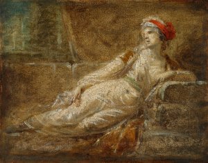 Reclining Woman by Heinrich Friedrich Fuger Oil Painting