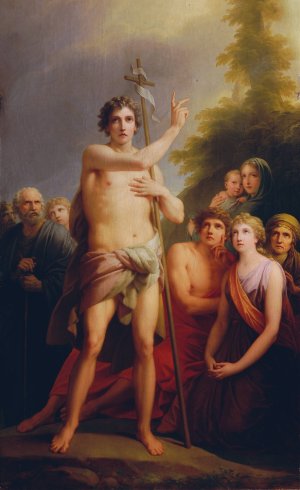 Saint John Preaching by Heinrich Friedrich Fuger Oil Painting
