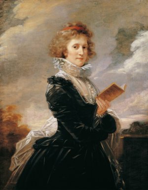 The actress Josefa Hortensia Fuger, the artist's wife by Heinrich Friedrich Fuger Oil Painting
