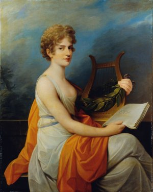 The court opera singer Theresia Saal as 'Eva'in Joseph Haydn's 'Creation' by Heinrich Friedrich Fuger Oil Painting