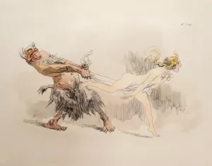 Gefangen by Heinrich Kley Oil Painting