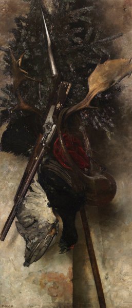 Jagdstillleben by Heinrich Kley Oil Painting