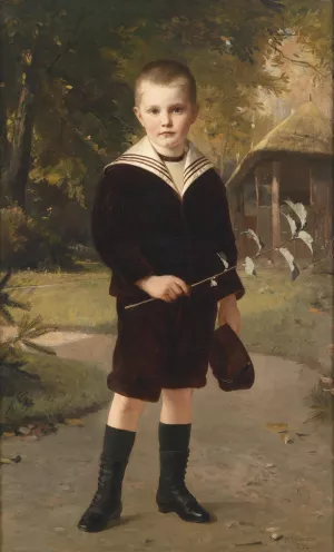 Junge im Matrosenanzug Oil painting by Heinrich Lauenstein