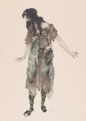 Kundry by Heinrich Lefler Oil Painting