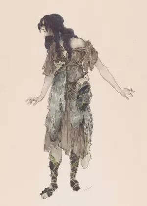 Kundry by Heinrich Lefler Oil Painting