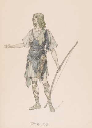 Parsifal by Heinrich Lefler Oil Painting
