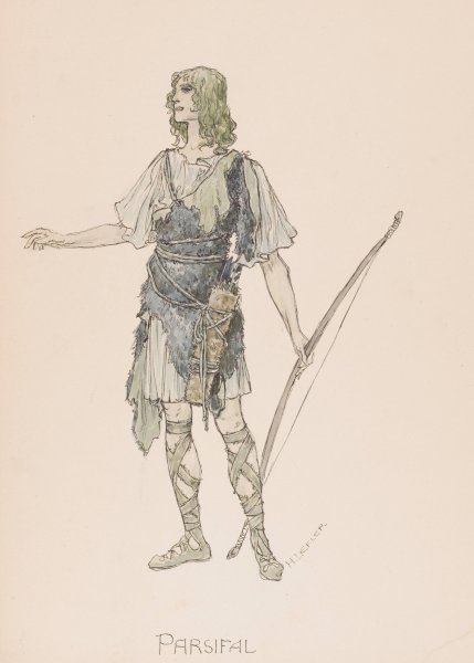Parsifal by Heinrich Lefler - Hand-Painted Oil Painting Reproduction