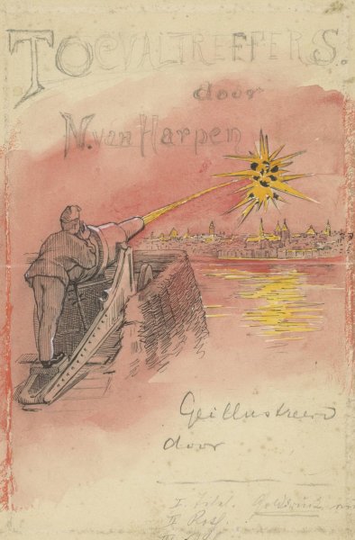 Main Product Photo of Bandontwerp voor; N. van Harpen, Toevalstreffers  Painting by Heinrich M. Krabbe