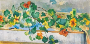 Kapuzinerkresse Oil painting by Heinrich Nauen