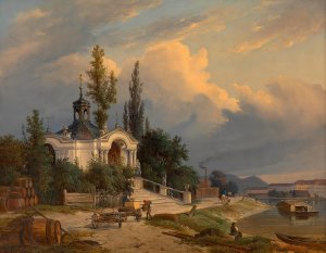 Die Johannes-Nepomuk-Kapelle auf dem Schanzel by Heinrich Peyer Oil Painting