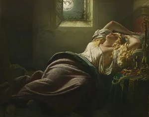 Kriemhild's Dream of the Falcon painting by Heinrich Schwemminger