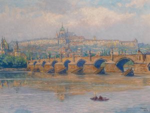 Prag by Heinrich Tomec Oil Painting