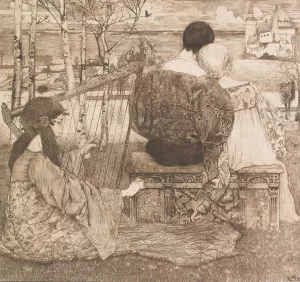 Liebe by Heinrich Vogeler Oil Painting