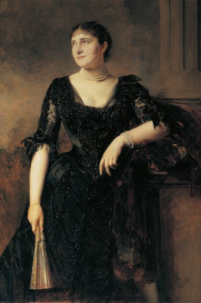 Main Product Photo of Damenbildnis  Painting by Heinrich Von Angeli