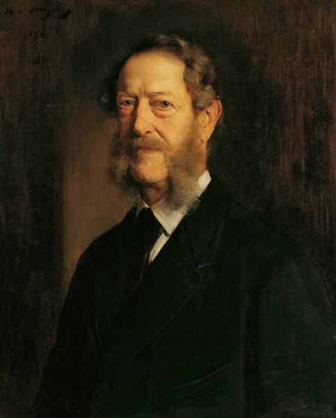 Main Product Photo of Der Dichter Anastasius Grun  Painting by Heinrich Von Angeli