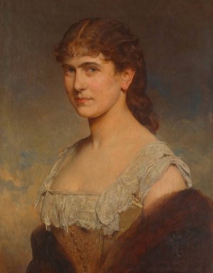 Katharina Schratt by Heinrich Von Angeli Oil Painting