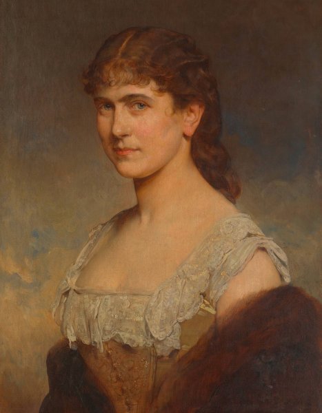 Main Product Photo of Katharina Schratt  Painting by Heinrich Von Angeli