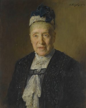 Princess Marie Zu Hohenlohe-Schillingsfurst by Heinrich Von Angeli Oil Painting