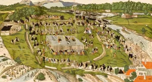 Proper Description of the Christian Wedding Oil painting by Heinrich Wirrich