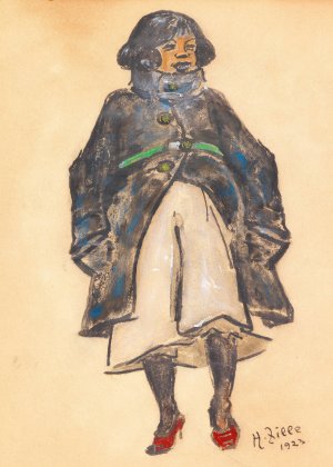 Madchen by Heinrich Zille Oil Painting