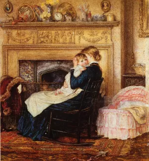 In the Nursery by Helen Allingham - Oil Painting Reproduction