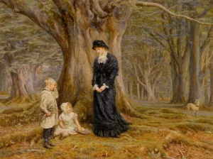 The Lady of the Manor Oil painting by Helen Allingham