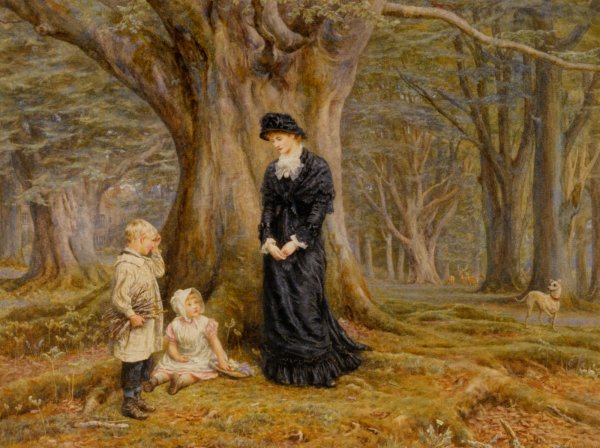 Main Product Photo of The Lady of the Manor Painting by Helen Allingham