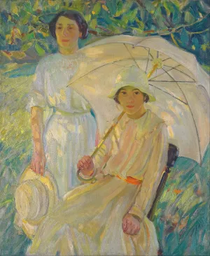 White Sunshade No.2 by Helen Galloway Mcnicoll Oil Painting