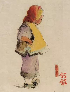 A Native Daughter by Helen Hyde Oil Painting