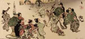 New Year's Day in Tokyo by Helen Hyde Oil Painting